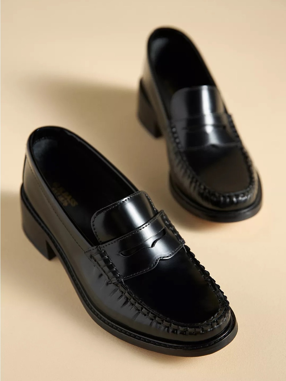 G.H.BASS Whitney Heeled Loafers, EUC